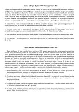 Extrait de charte de coutume (Extrèit de carta de costumas)