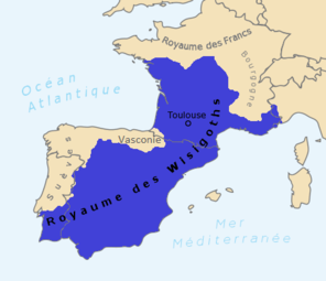 Carte du royaume (Mapa deu reiaume visigòt)